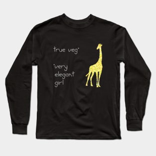 veg giraffa Long Sleeve T-Shirt